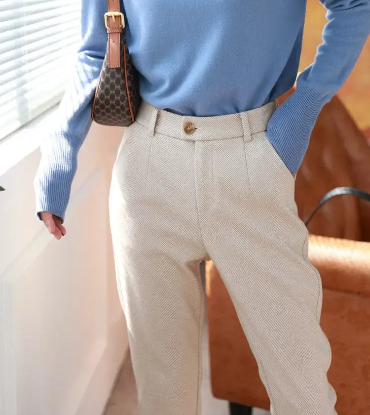 The Mira Herringbone Trouser