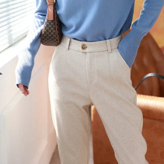 The Mira Herringbone Trouser