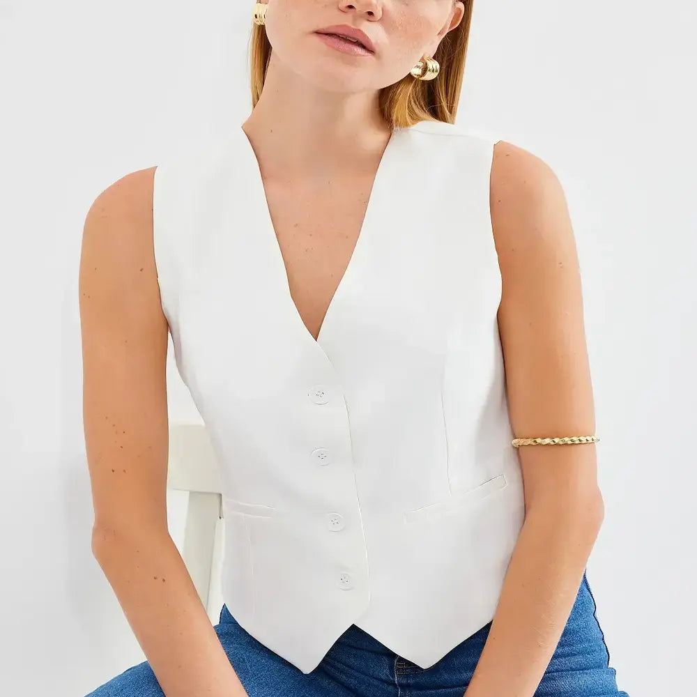 Tailored Crop Vest