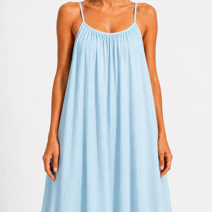 Backless Tie-Back Maxi Dress