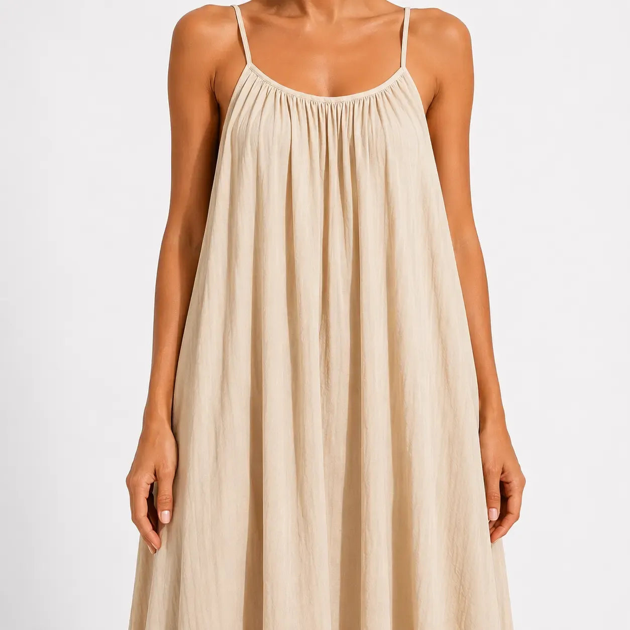 Backless Tie-Back Maxi Dress