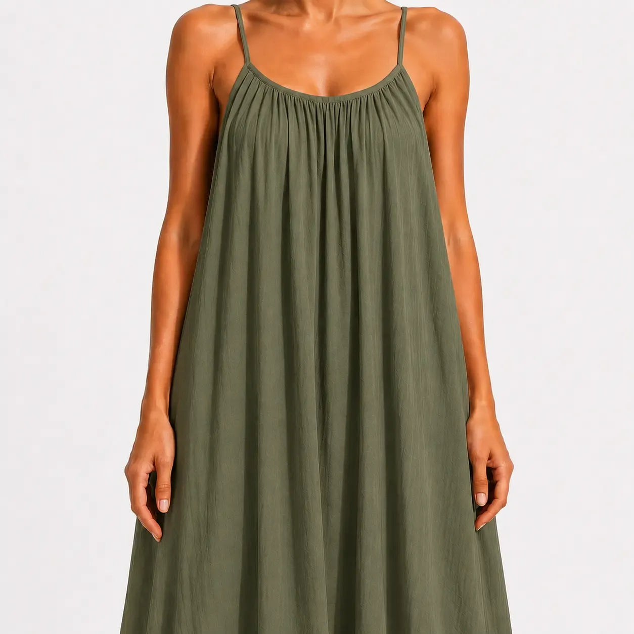 Backless Tie-Back Maxi Dress