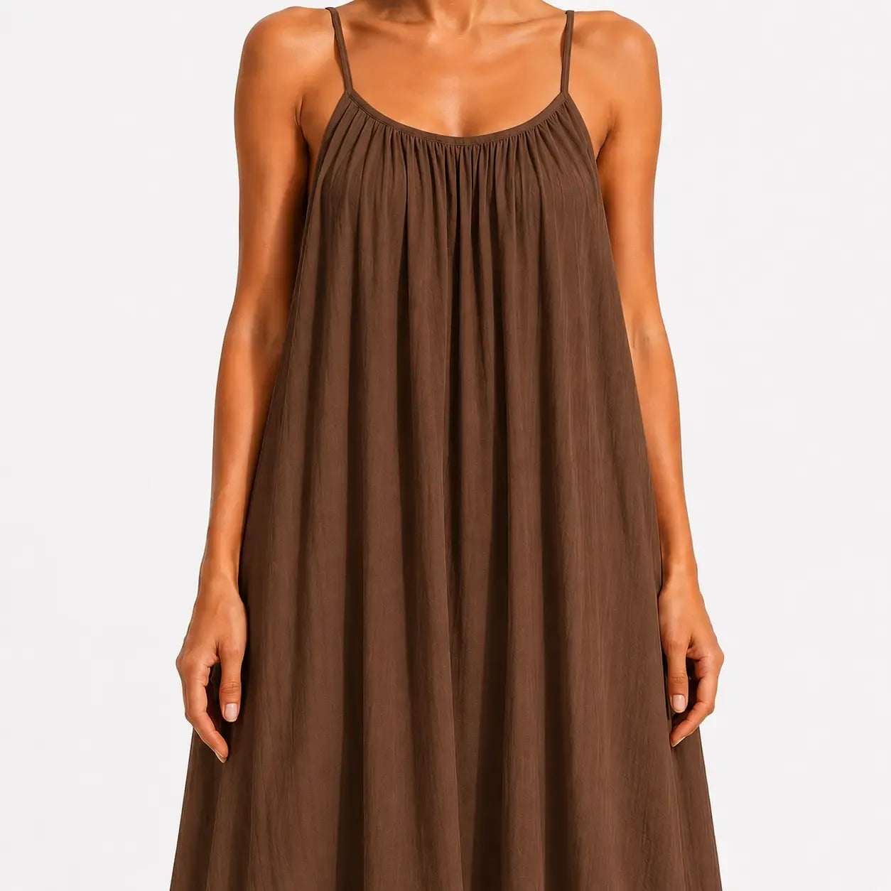 Backless Tie-Back Maxi Dress