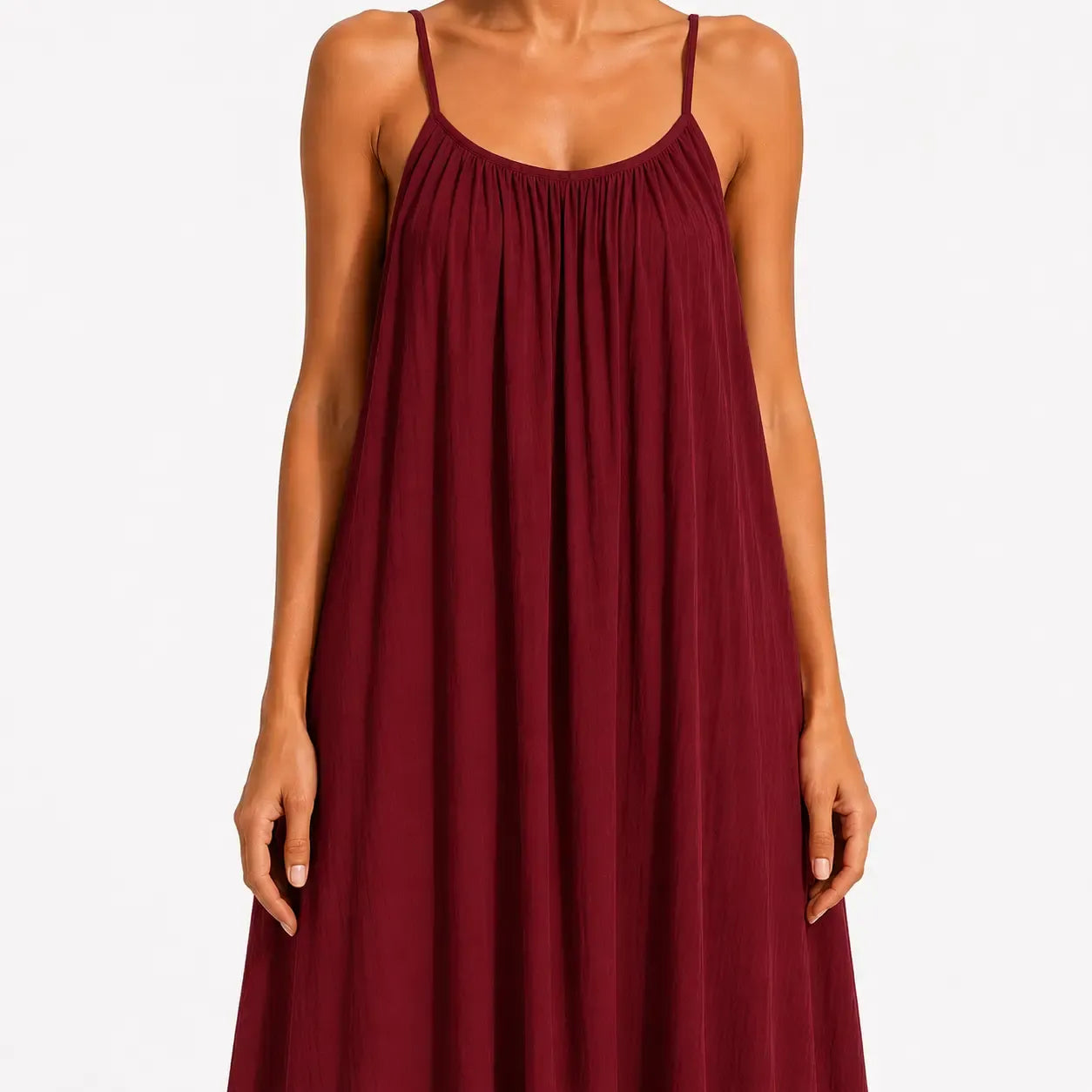 Backless Tie-Back Maxi Dress