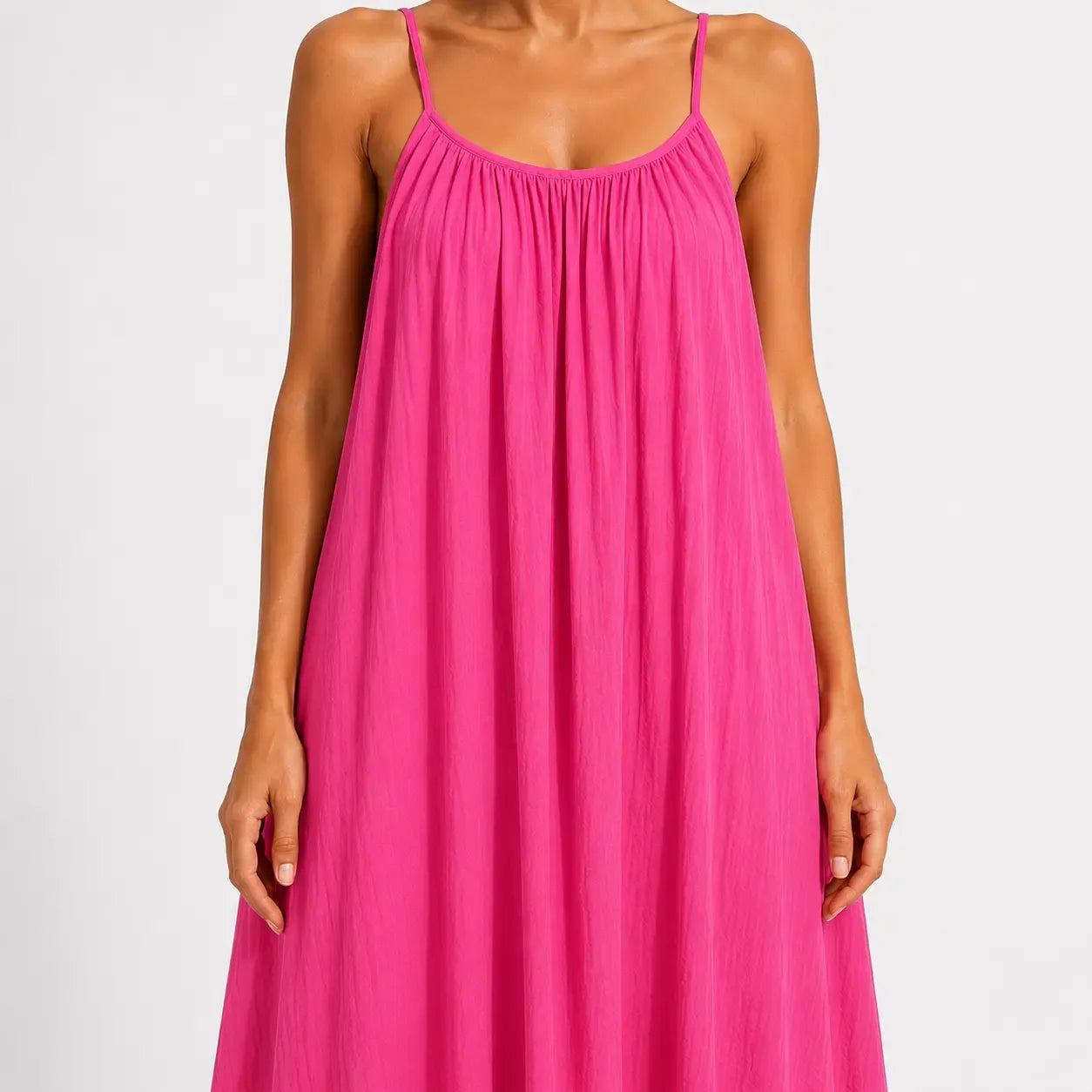 Backless Tie-Back Maxi Dress
