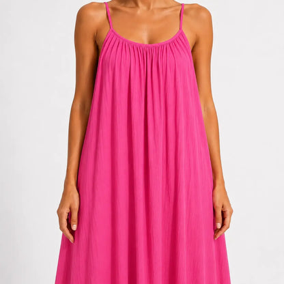 Backless Tie-Back Maxi Dress