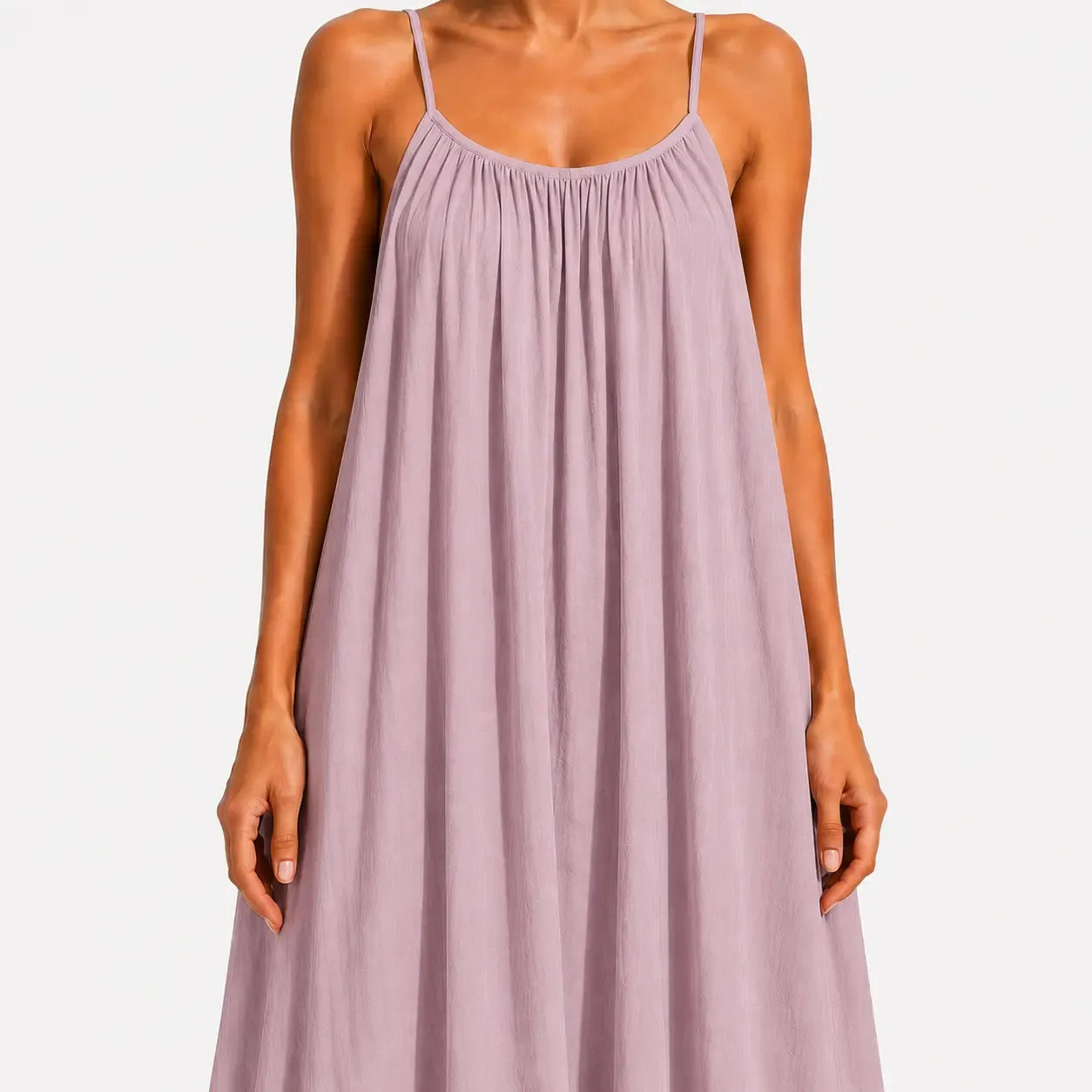 Backless Tie-Back Maxi Dress