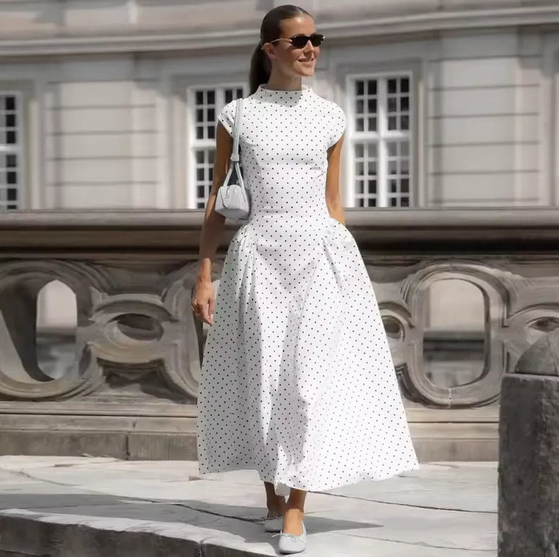 Riviera Polka Dot Midi